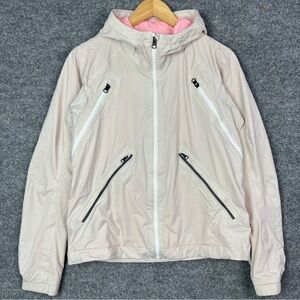 Lululemon Run Rise And Shine Full Zip
Hooded Jacket Dune Bleached Coral Size 8